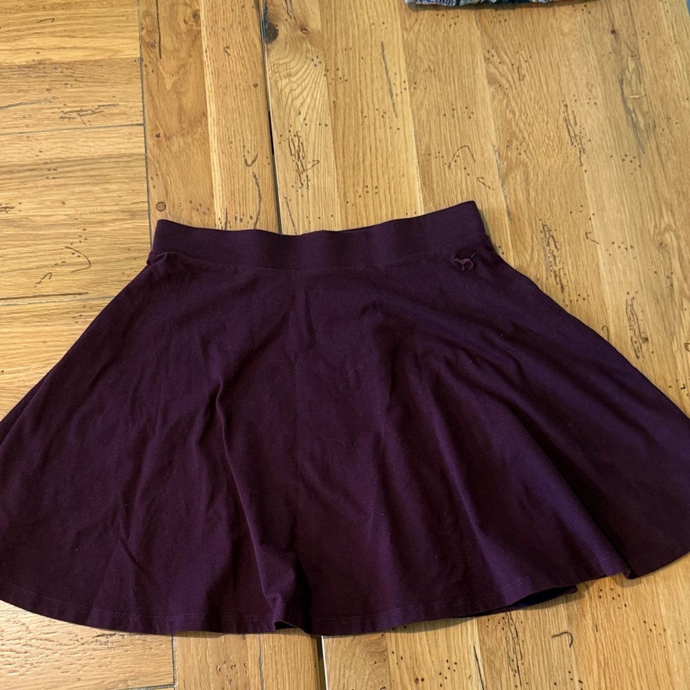 VS Pink Maroon Skater Skirt